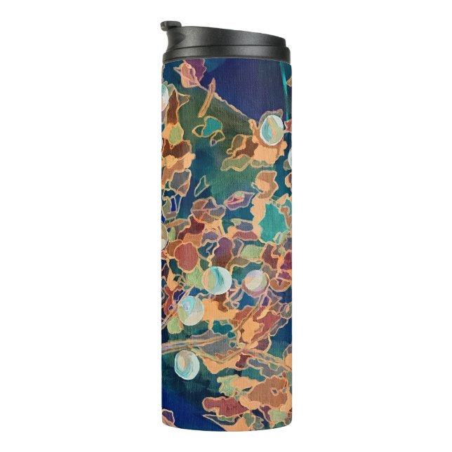 Stained Glass Tree Thermal Tumbler (Rotated Right)