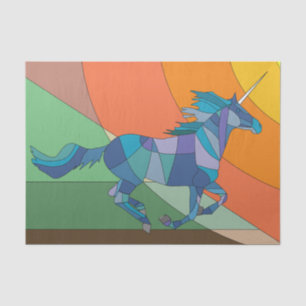 stained glass unicorn tissue paper