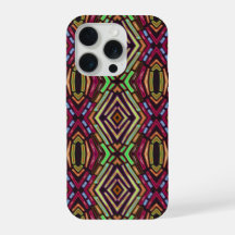 Stained Glass Vibe Colourful Jewels Pattern