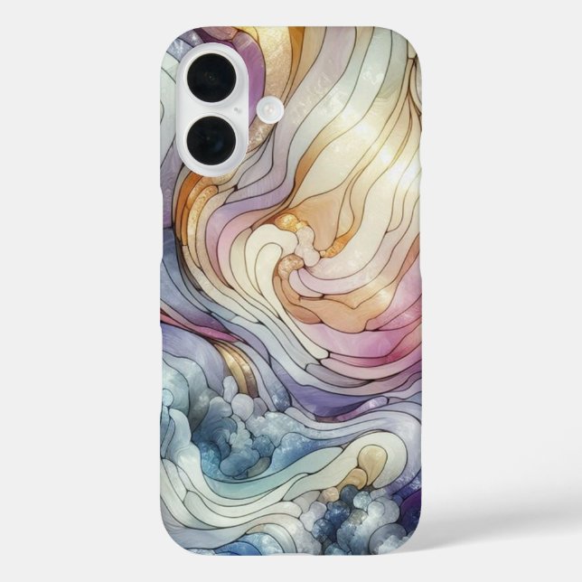 Stained glass wave Case-Mate iPhone case (Back)