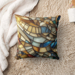 Stained Glass Waves Cushion