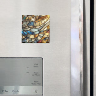 Stained Glass Waves Magnet