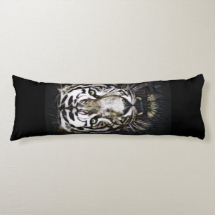 Stained Glass White Tiger Body Cushion