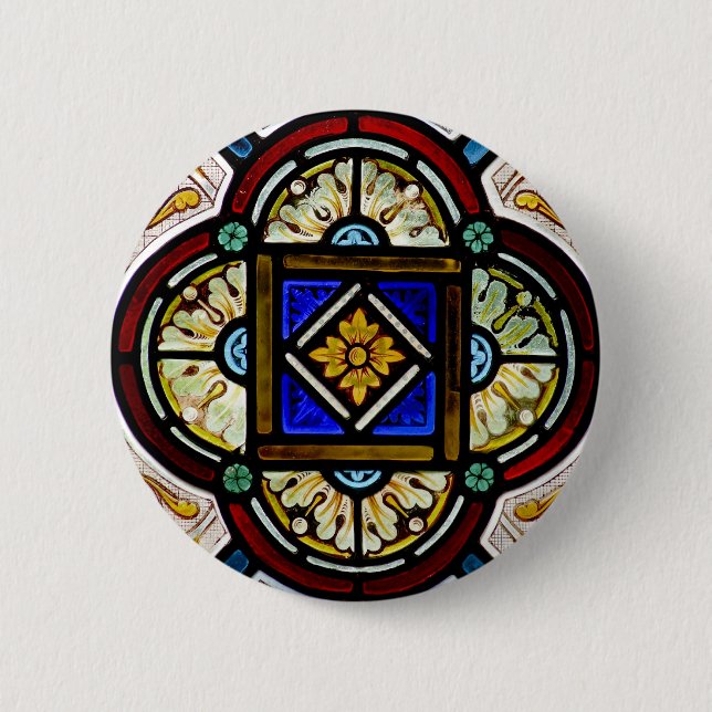 Stained Glass Window 6 Cm Round Badge (Front)
