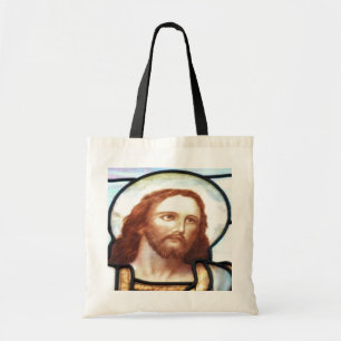 Stained Glass Window Christ Tote Bag