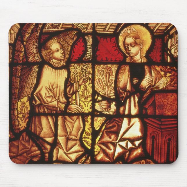 Stained glass window depicting the Annunciation, G Mouse Pad (Front)