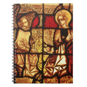 Stained glass window depicting the Annunciation, G Spiral Notebook