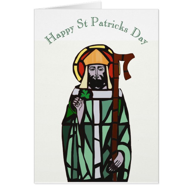 Stained Glass Window Design of St Patrick (Front)