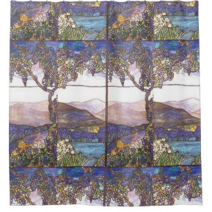 Stained Glass Window Design Shower Curtain