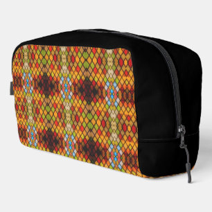 Stained Glass Window Diamond Pattern Dopp Kit