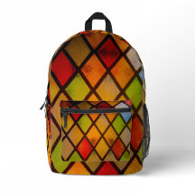 Stained Glass Window Diamond Pattern 