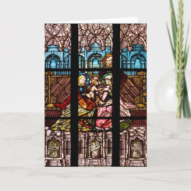 Stained Glass Window Holiday Card (Front)