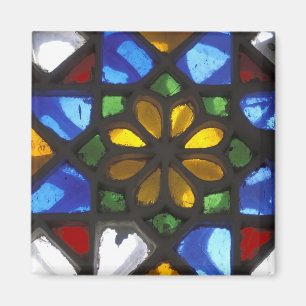 Stained glass window inside the National Magnet