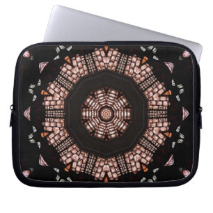 Stained Glass Window Kaleidoscope 14 Laptop Sleeve