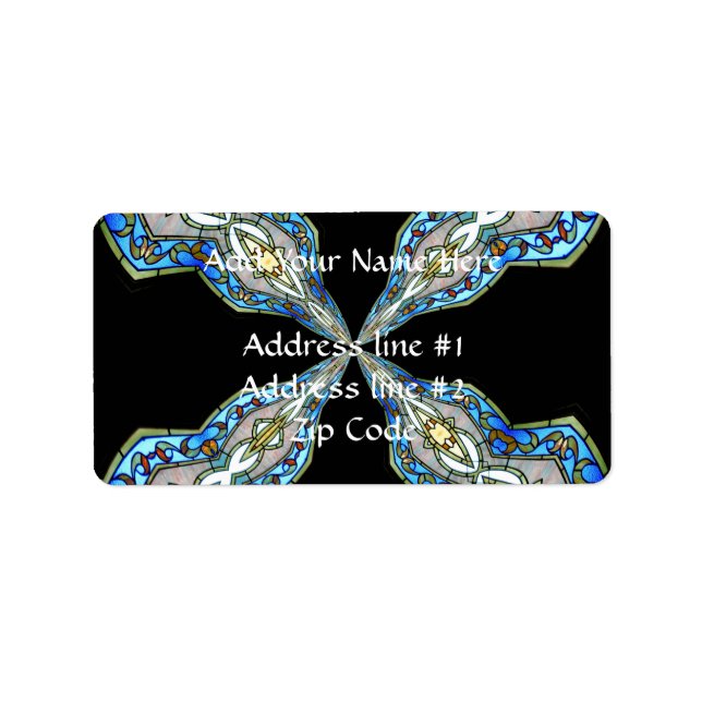 Stained Glass Window Kaleidoscope 16 Label (Front)