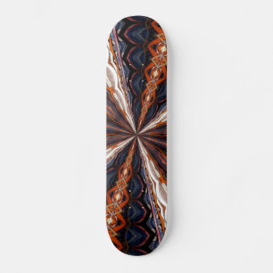 Stained Glass Window Kaleidoscope 19 Skateboard