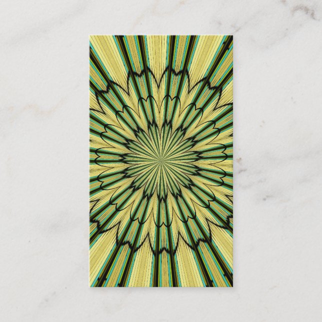 Stained Glass Window Kaleidoscope 20 Business Card (Front)