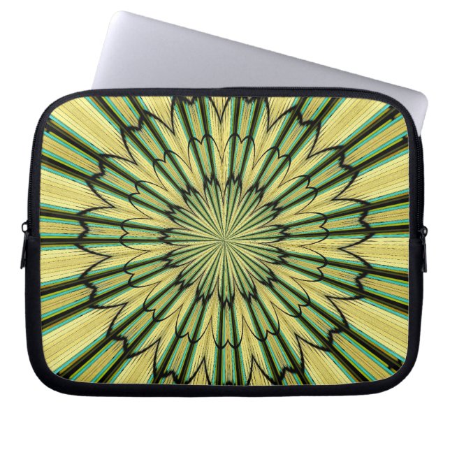 Stained Glass Window Kaleidoscope 20 Laptop Sleeve (Front)