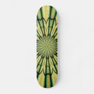 Stained Glass Window Kaleidoscope 20 Skateboard
