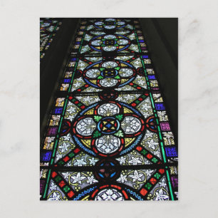 Stained glass window St Mary Bishops Lydeard Postcard