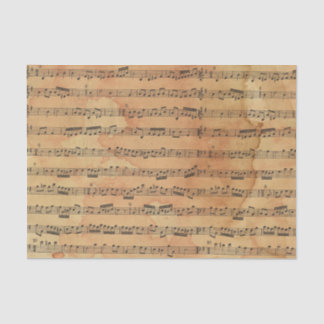 Stained Music Notes Sheet Decoupage