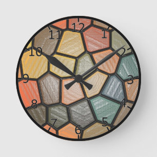 Stained Plastic Effect Clock