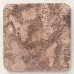 Stained Vintage Paper 4 Coaster