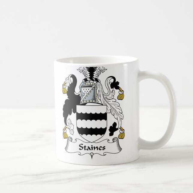 Staines Family Crest Coffee Mug (Right)