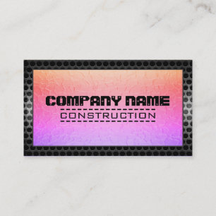 Stainless Metal Modern Steel Border Business Card