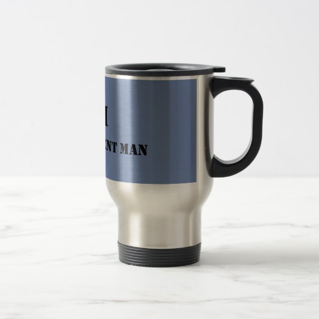Stainless steel 15 oz. travel mug (Right)