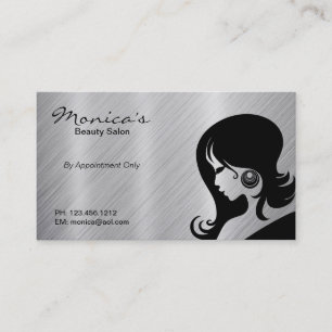 Stainless Steel Beauty Salon w/ Appointment Date Card