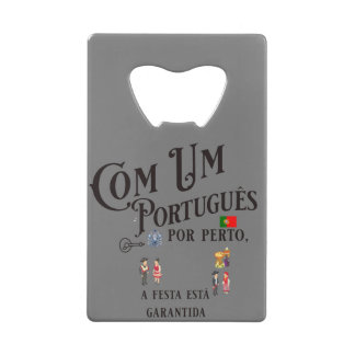 Stainless Steel Bottle Opener Com um Portugues por