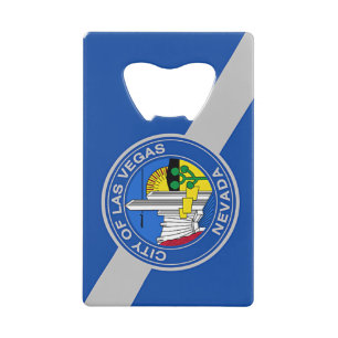 Stainless Steel Bottle Opener flag of Las Vegas