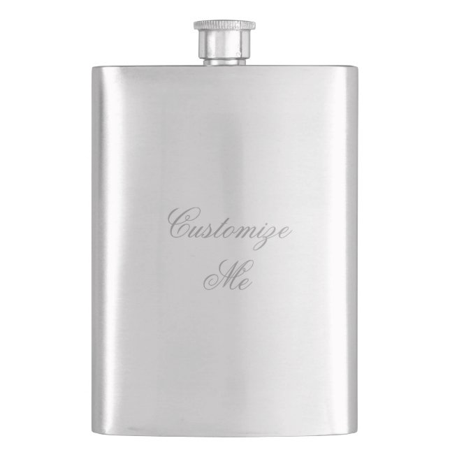 Stainless Steel Hip Flask (Front)