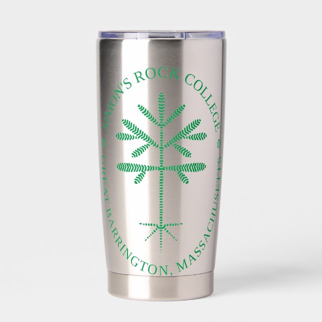 Stainless steel insulated tumbler with green seal (Front)