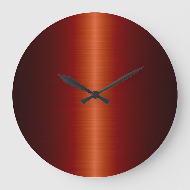 Stainless Steel Metal 2 Large Clock (Front)