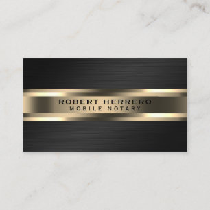 Stainless steel metal faux texture gold  business card