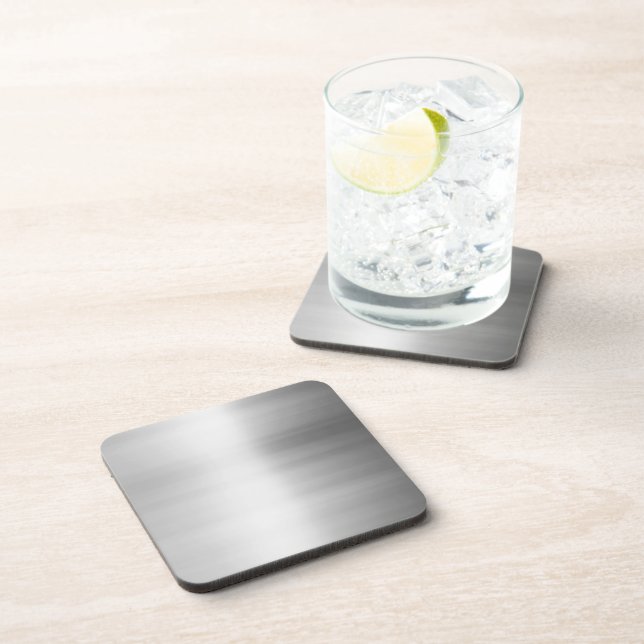 Stainless Steel Metal Look Coaster (Right Side)