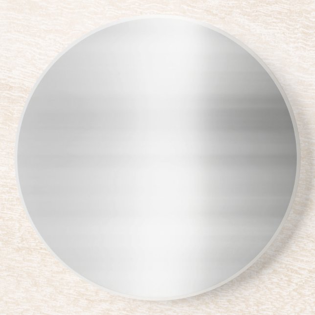 Stainless Steel Metal Look Coaster (Front)