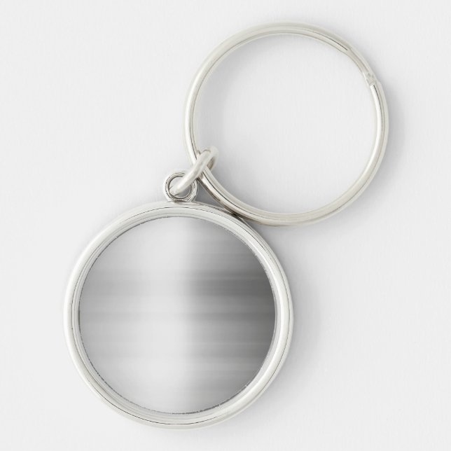 Stainless Steel Metal Look Key Ring (Front)