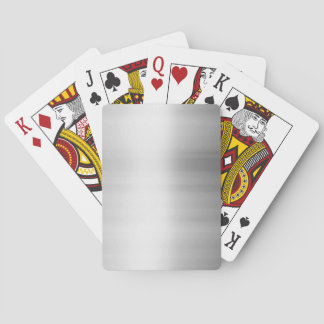 Stainless Steel Metal Look Playing Cards
