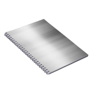 Stainless Steel Metal Look Spiral Notebook
