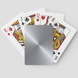 Stainless Steel Polished Metallic Look Playing Cards