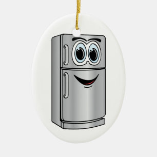 Stainless Steel Refrigerator Cartoon Ceramic Tree Decoration