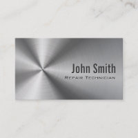 Stainless Steel Repair Technician Business Card