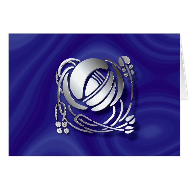 Stainless steel single Mackintosh Rose (Front Horizontal)