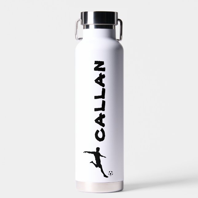  Stainless Steel Soccer Water Bottle (22 oz.) (Front)