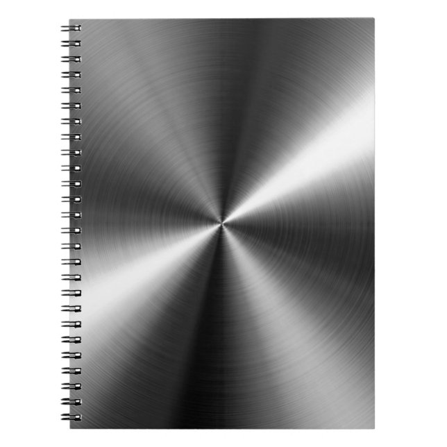 Stainless Steel Spiral Notebook (Front)
