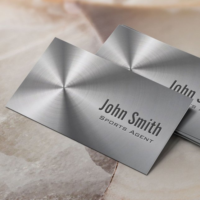 Stainless Steel Sports Agent Business Card (Creator Uploaded)