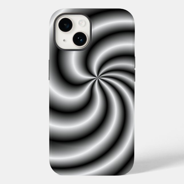 Stainless Steel Swirl Case-Mate iPhone Case (Back)